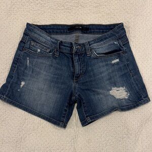 Joe's Jeans Distressed Blue Jean Shorts